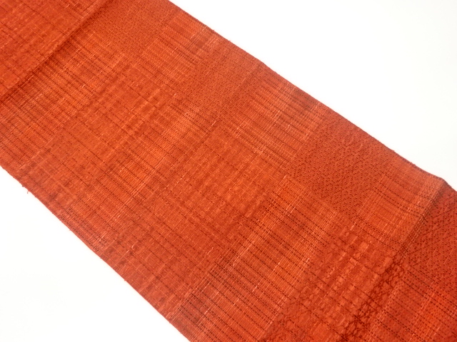 JAPANESE KIMONO / NAGOYA OBI / SILK / WOVEN ABSTRACT CHECKERED
